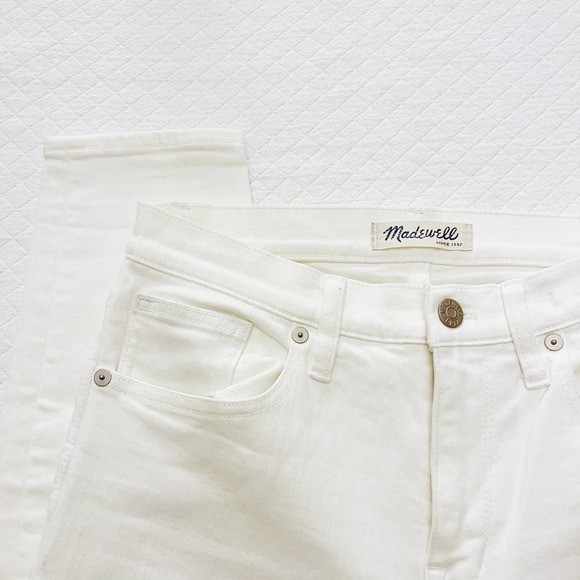 Madewell High Riser Skinny Cream Skinny Jeans Style C1741 SZ26 - Picture 3 of 9